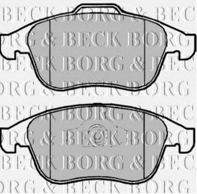 BORG & BECK bbp2064 -  Комплект тормозных колодок, дисковый тормоз